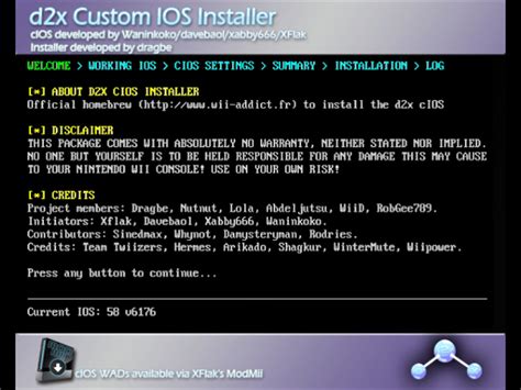 d2x cios installer download.